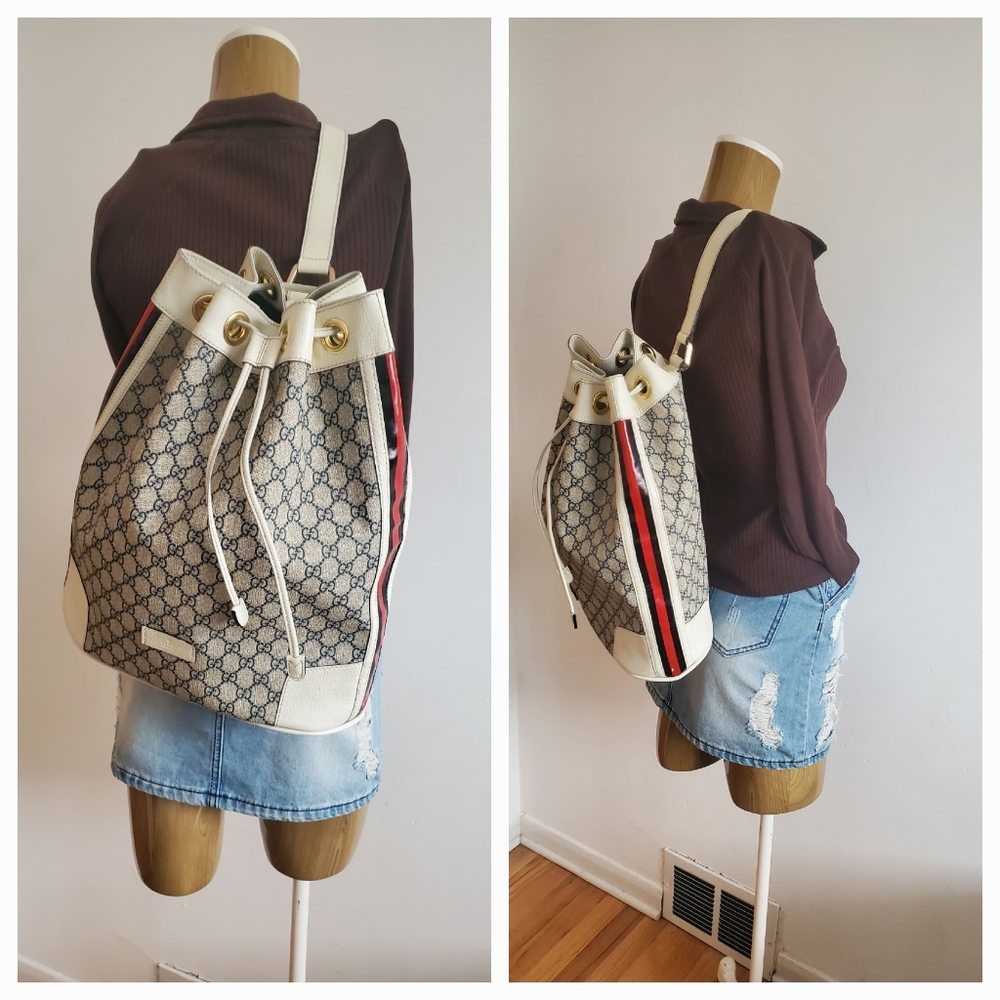 GUCCI Drawstring Bucket Backpack